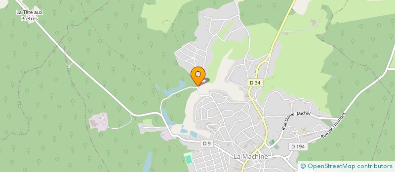 localisation de l'entreprise SCI DE L'ETANG JAUNE  LA MACHINE