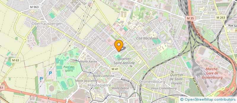 localisation de l'entreprise SCI DE L ETANG MEDARD  STRASBOURG