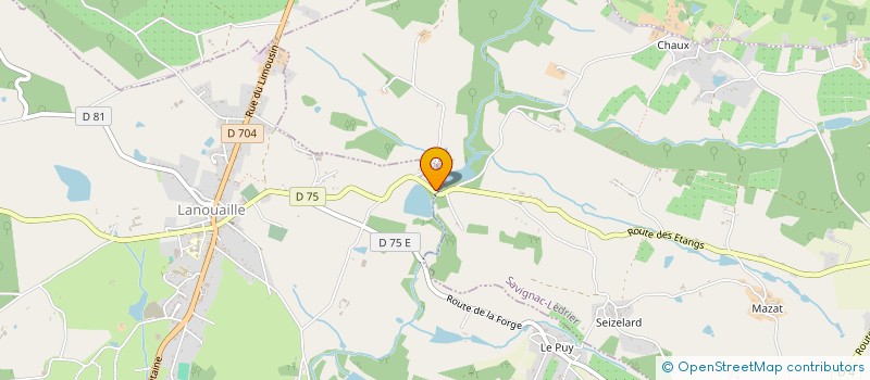 localisation de l'entreprise SCI DE L'ETANG NEUF  LANOUAILLE