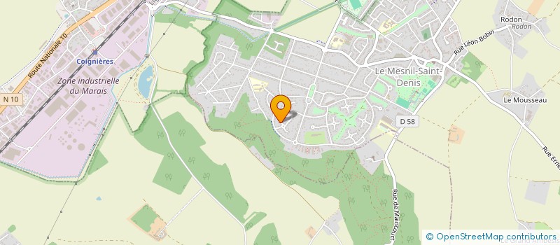 localisation de l'entreprise SCI DE L'ETANG SEC  LE MESNIL-SAINT-DENIS