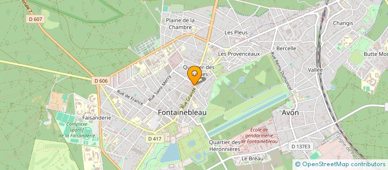 localisation de l'entreprise SCI DE L'ETAPE AUX VINS  FONTAINEBLEAU