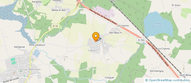 localisation de l'entreprise SCI DE L'ETEL  LOCOAL-MENDON