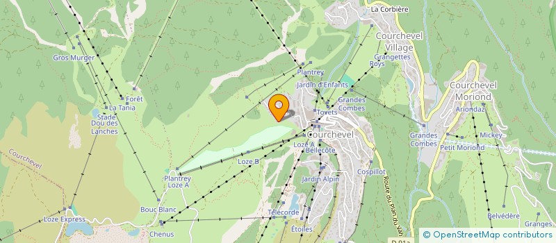 localisation de l'entreprise SCI DE L'ETERLOU à COURCHEVEL