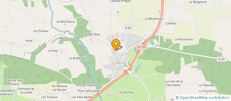 localisation de l'entreprise SCI DE L'ETIER  RENAC