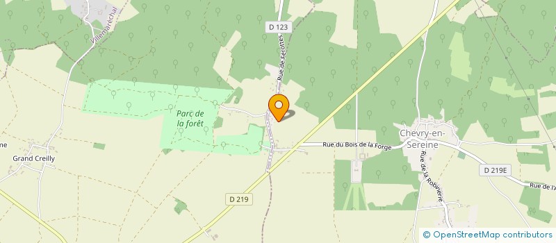 localisation de l'entreprise SCI DE L ETOILE  CHEVRY-EN-SEREINE