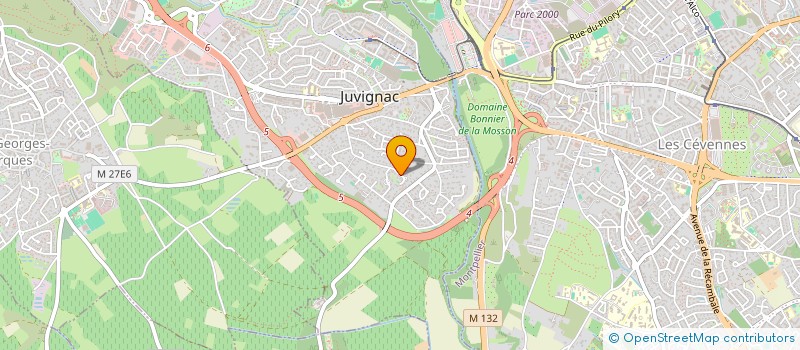localisation de l'entreprise SCI DE L ETOILE  JUVIGNAC