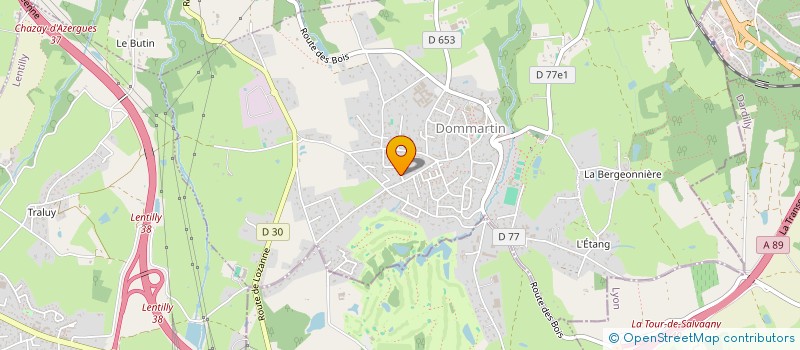 localisation de l'entreprise SCI DE L ETOILE  DOMMARTIN