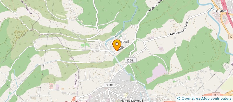 localisation de l'entreprise SCI DE L ETOILE  MEYREUIL