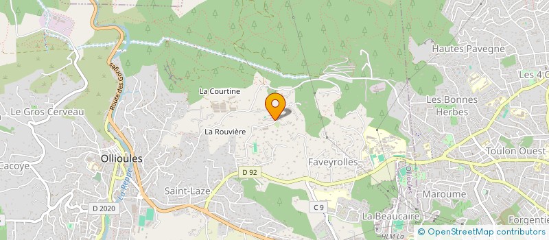 localisation de l'entreprise SCI DE L'ETOILE  OLLIOULES