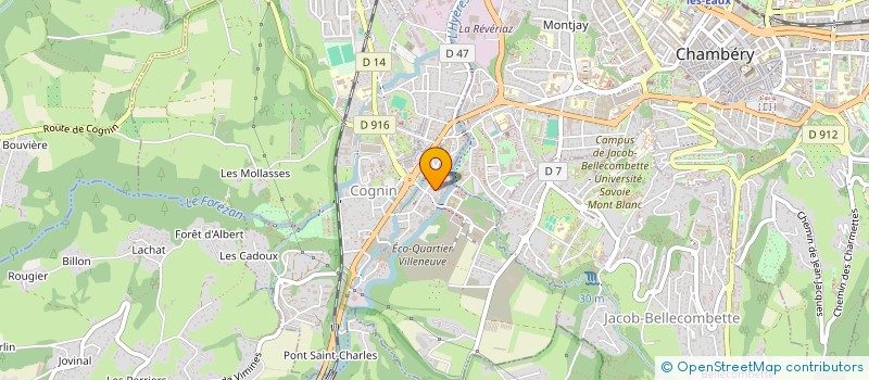 localisation de l'entreprise SCI DE L'ETOILE  COGNIN