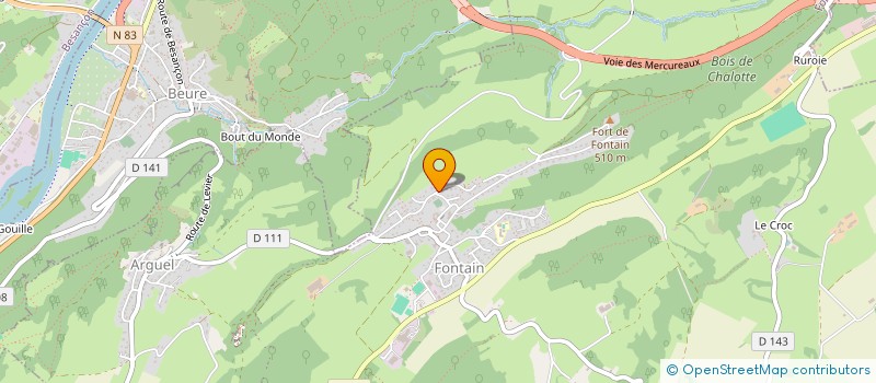 localisation de l'entreprise SCI DE L ETOILE  FONTAIN