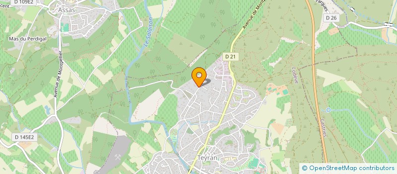 localisation de l'entreprise SCI DE L'ETOILE  TEYRAN