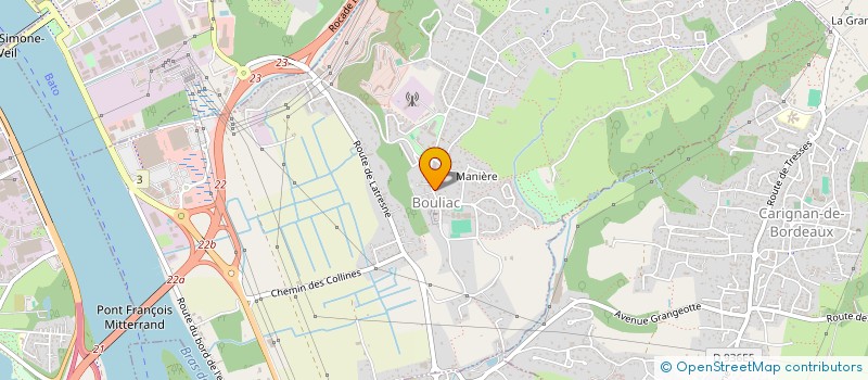 localisation de l'entreprise SCI DE L'ETOILE  BOULIAC