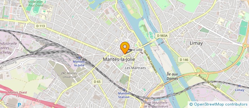 localisation de l'entreprise SCI DE L'ETRIER  MANTES-LA-JOLIE