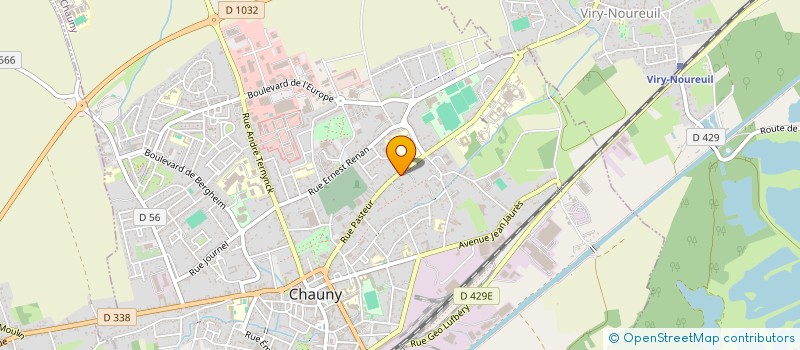 localisation de l'entreprise SCI DE L'ETRIER  CHAUNY
