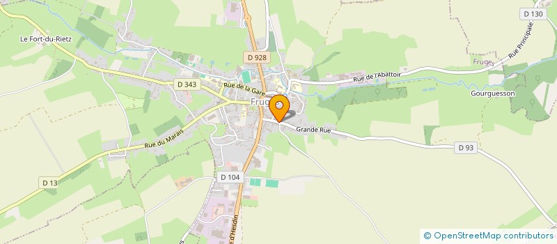 localisation de l'entreprise SCI DE L'ETUDE  FRUGES