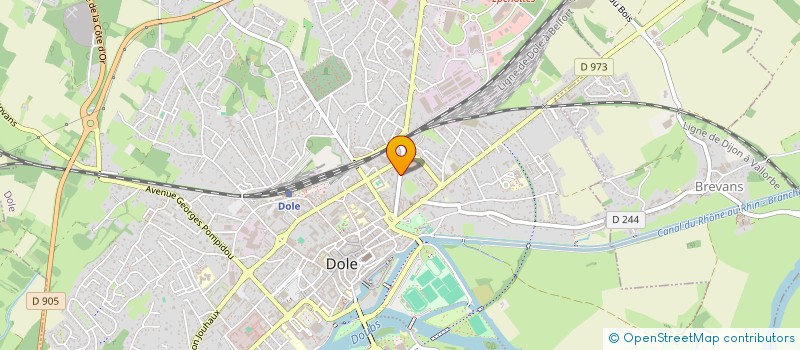 localisation de l'entreprise SCI DE L'ETUDE NOUVELLE à DOLE