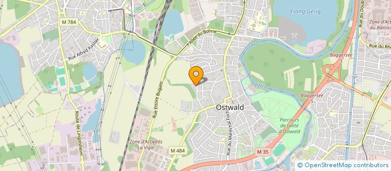 localisation de l'entreprise SCI DE L'EUGENOL  OSTWALD