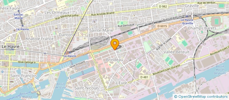 localisation de l'entreprise SCI DE L'EURE à LE HAVRE