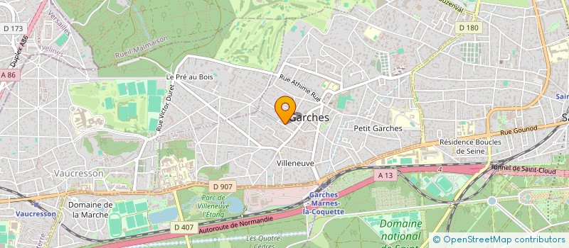 localisation de l'entreprise SCI DE L'EURE à GARCHES