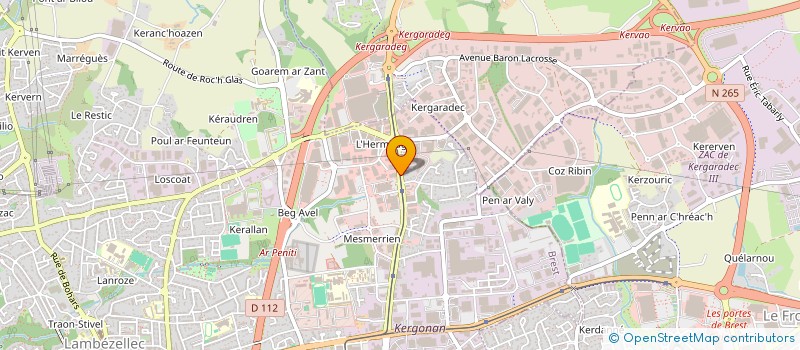 localisation de l'entreprise SCI DE L EUROPE à BREST