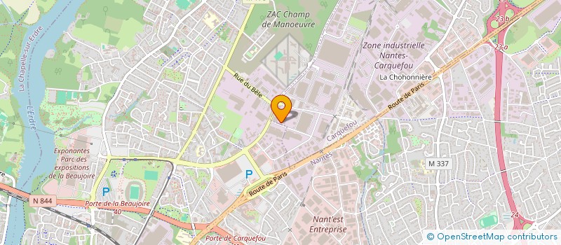 localisation de l'entreprise SCI DE L'EUROPE  CARQUEFOU