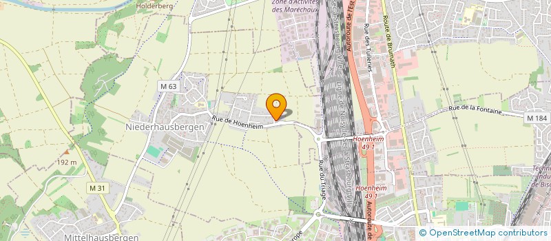 localisation de l'entreprise SCI DE L EUROPE  NIEDERHAUSBERGEN