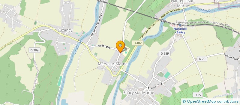 localisation de l'entreprise SCI DE L'EUROPE  MERY-SUR-MARNE