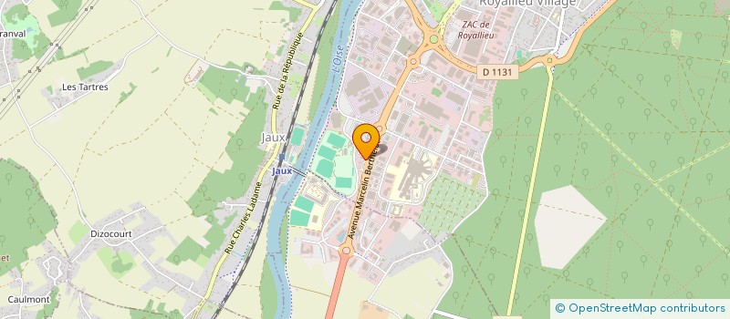 localisation de l'entreprise SCI DE L EUROPE  COMPIEGNE