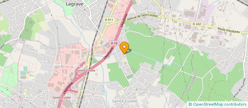 localisation de l'entreprise SCI DE L EUROPE à SAINTE-EULALIE