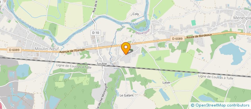 localisation de l'entreprise SCI DE L'EUROPE  MONTPON-MENESTEROL