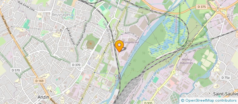 localisation de l'entreprise SCI DE L'EUROPESCAUT  ANZIN