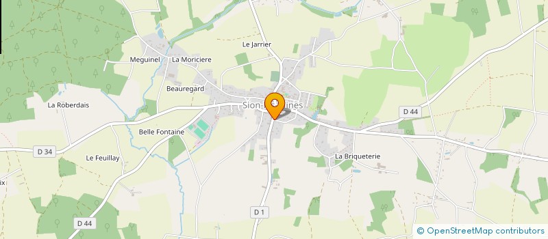 localisation de l'entreprise SCI DE L'EUZERAIE  SION-LES-MINES