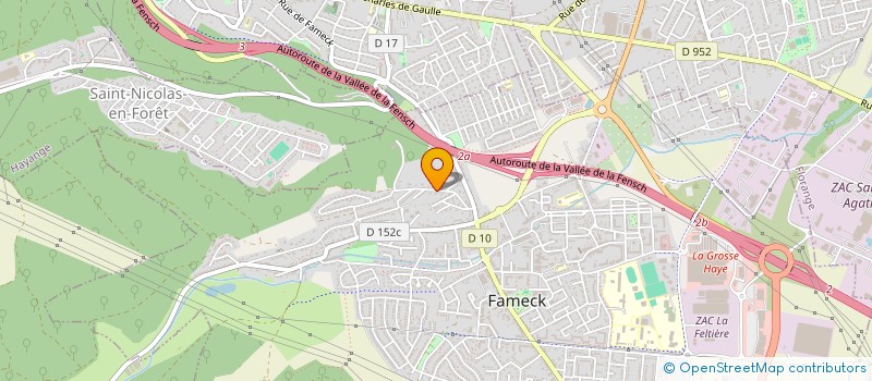 localisation de l'entreprise SCI DE L'EVASION  FAMECK