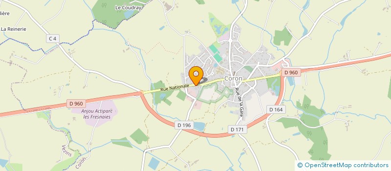 localisation de l'entreprise SCI DE L EVECHE  CORON