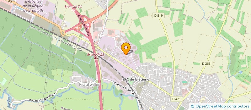 localisation de l'entreprise SCI DE L'EVEIL  BRUMATH