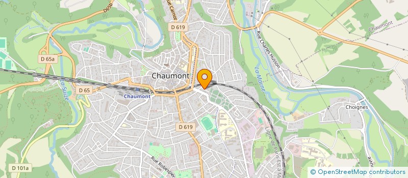 localisation de l'entreprise SCI DE L'EVIDENCE à CHAUMONT
