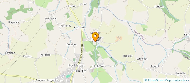 localisation de l'entreprise SCI DE L'EXESS  POULDERGAT