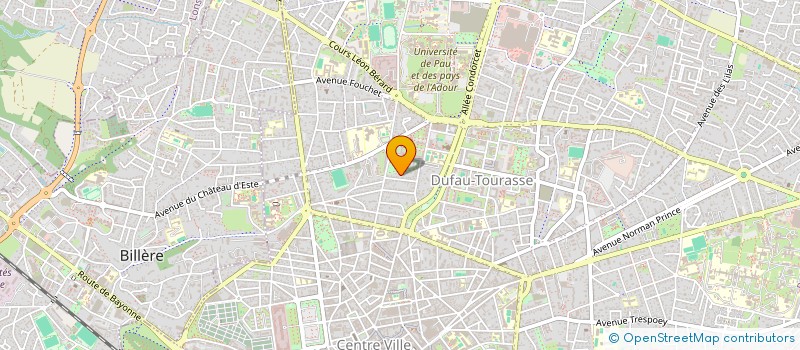 localisation de l'entreprise SCI DE L'HABITAT  PAU