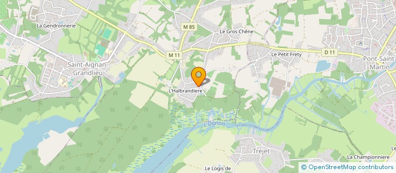 localisation de l'entreprise SCI DE L'HALBRAN  SAINT-AIGNAN-GRANDLIEU