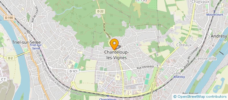 localisation de l'entreprise SCI DE L'HAUTIL  CHANTELOUP-LES-VIGNES