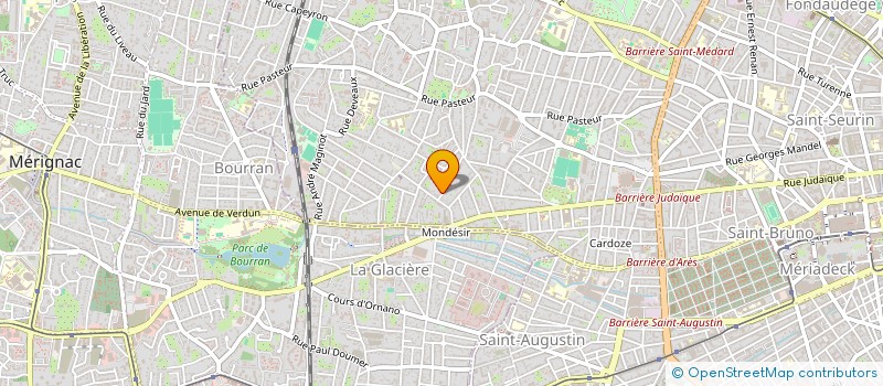 localisation de l'entreprise SCI DE L'HEMICYCLE  BORDEAUX