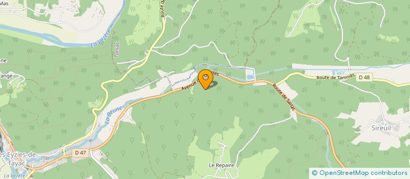 localisation de l'entreprise SCI DE L HERAULT  LES EYZIES