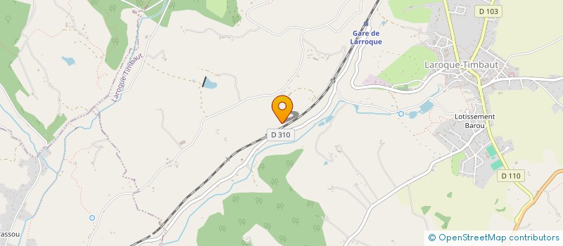 localisation de l'entreprise SCI DE L'HERITE  LAROQUE-TIMBAUT