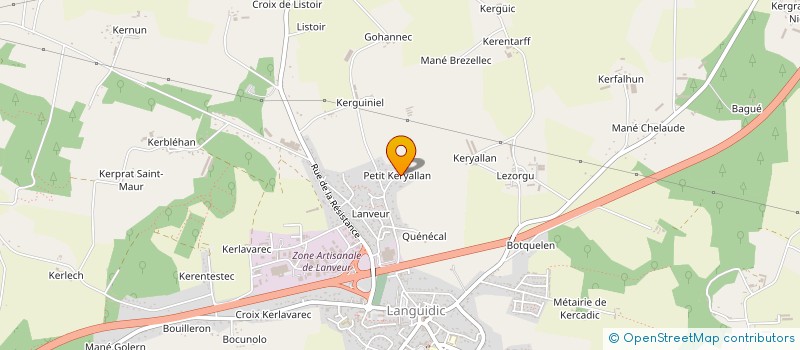 localisation de l'entreprise SCI DE L'HERMINE  LANGUIDIC