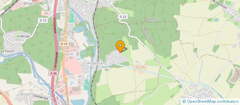 localisation de l'entreprise SCI DE L'HERMINE à ANDELNANS