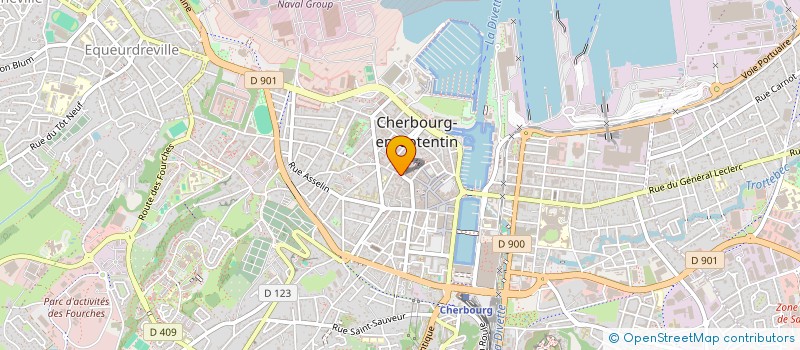 localisation de l'entreprise SCI DE L'HERMINE à CHERBOURG-EN-COTENTIN