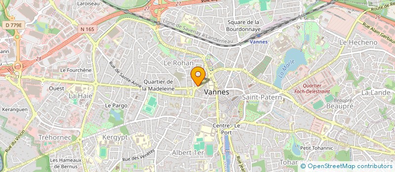 localisation de l'entreprise SCI DE L'HERMINE à VANNES