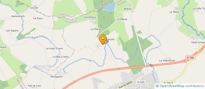 localisation de l'entreprise SCI DE L'HERMINE  SAINT-GONNERY