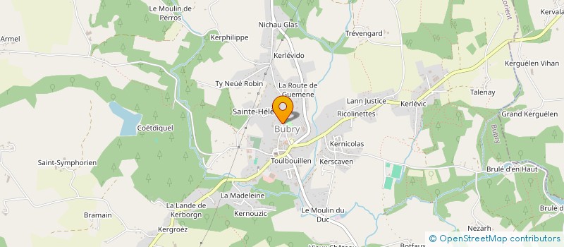 localisation de l'entreprise SCI DE L'HERMINE DE BRETAGNE  BUBRY